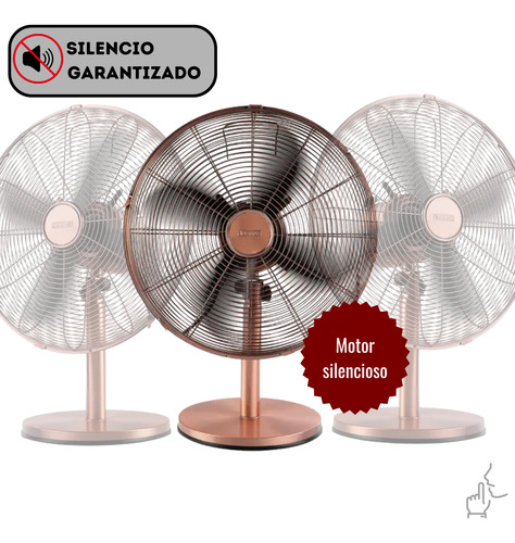 Ventilador Thomas Th-12cm Cobre Mesa 3 Velocidades 4 Aspas
