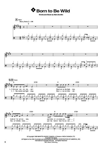 Fast Track Drums 2, Songbook 1.