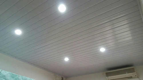 Imagen 2 de 3 de Cielorraso De Pvc Blanco Rustico De 4m Barato