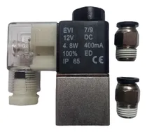 Comprar Electrovalvula Solenoide 2\u002F2 Neumatica Conectores Completa