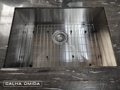 Imagem 2 de 7 de Grade Aramada Inox Proteção Fundo Pia Cuba Eletropolid 60x40