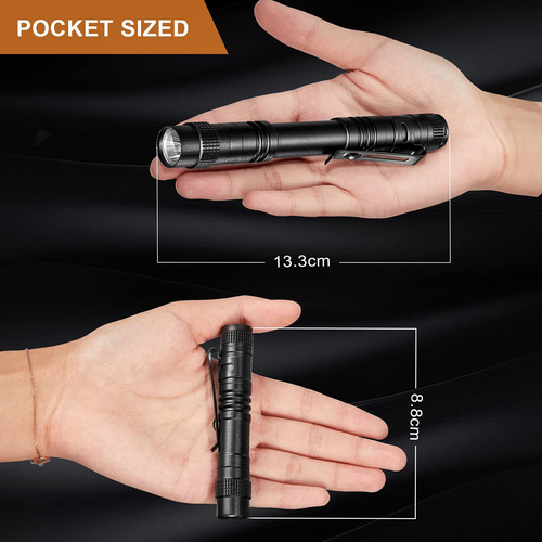 Linterna Led De Mano Con Batería, Linterna De Bolsillo Peque