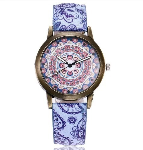 Reloj Mándala Flor De La Vida Meditación Hippies