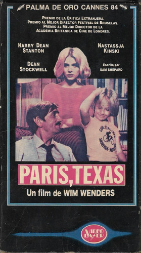 Paris, Texas Vhs Wim Wenders Nastassja Kinski Video Laser