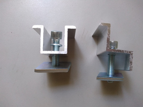 Kit Suporte P/ Inst. De 2 Painéis Placas Solar Telha Amianto