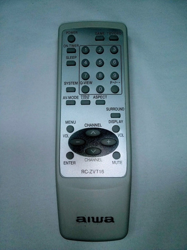 Imagen 3 de 3 de Control Remoto Tv Aiwa Convencional Con Pilas
