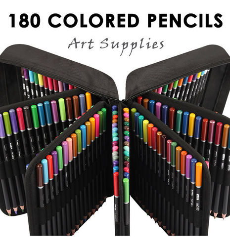 Lápiz De Dibujo De Color Plomo, 180 Unidades, De Madera De T