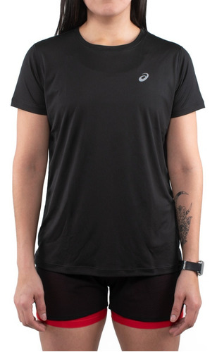 Playera Asics Mujer Negro Silver Ss Graphic1 2012a029001