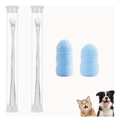 Paquete De 4 Cepillos De Limpieza Dental Para Perros, Paquet