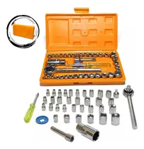 Comprar Kit Jogo Ferramentas Chaves Catraca Completo Combinada 40pç