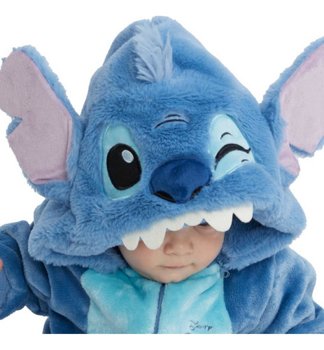 Mameluco Bebés Con Capucha Stitch Disney