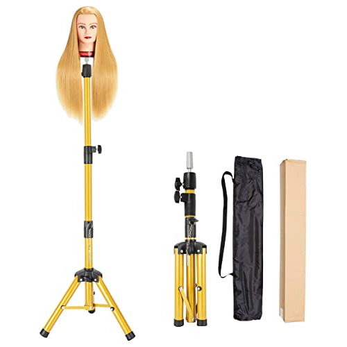 Heavy Duty Wig Stand TriPod - 55 Inch Mannequin Head Stand W