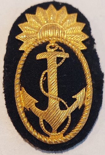 Escudo Ancla Militar Bordado Marina Guerra Naval Argentina