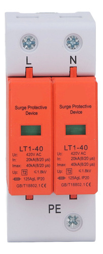 Dispositivo Pararrayos Ac Surge Protector 2p Ignífugo De 36