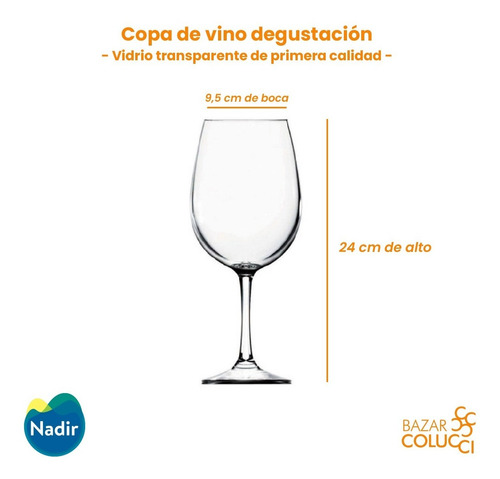 X6 Copa Degustación Barone, Nadir - Bazar Colucci
