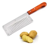 Comprar Cuchillo Ondulado Cortador De Papas Fritas Acero Inoxidable