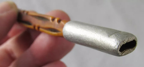 Antigua Boquilla Cigarrillos Baquelita O Hueso, Hecha A Mano (Usado)