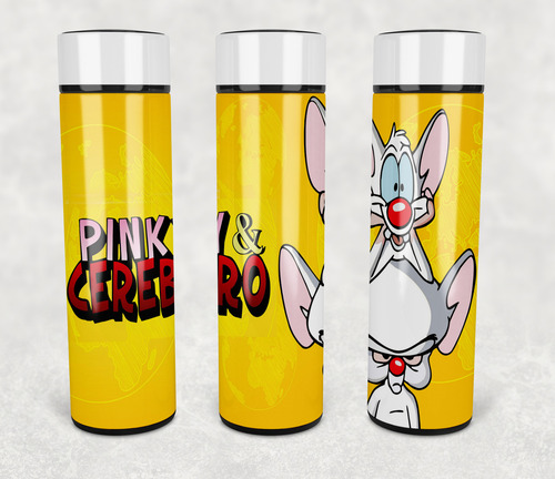 Termo Pinky Y Cerebro - Display De Temperatura - 500ml