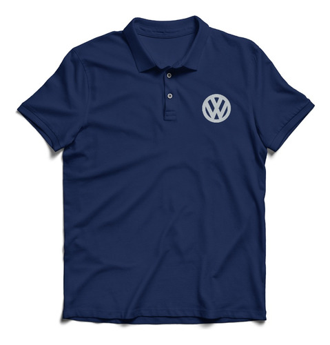 Remera Polo Regalo Hombre Caballero Bordada Logo Volkswagen