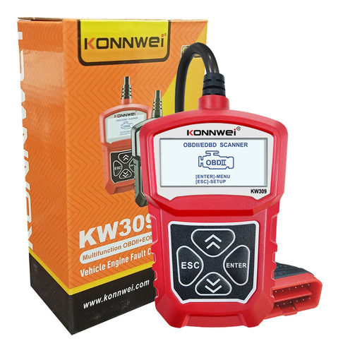 Escáner Automotriz Konnwei Kw309 Obd2 Obdii Eobd Scanner