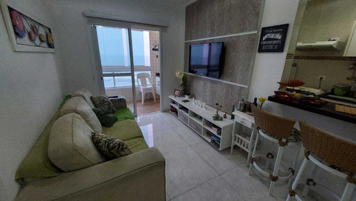 Imagem 4 de 12 de Lindo Apartamento De Frente Para O Mar Com Varanda Gourmet