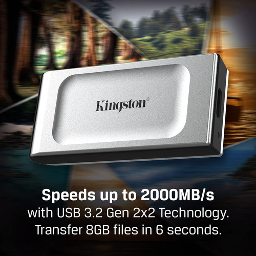 Kingston Xs2000 4tb Ssd Portátil De Alto Rendimiento Con