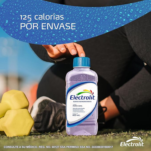 Suero Rehidratante Mora Azul 625ml Electrolit