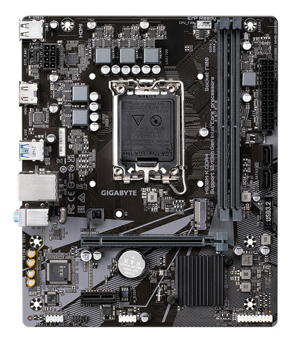 Tarjeta Madre Gigabyte H610m K Ddr4 Lga1700 Ddr4 Micro Atx