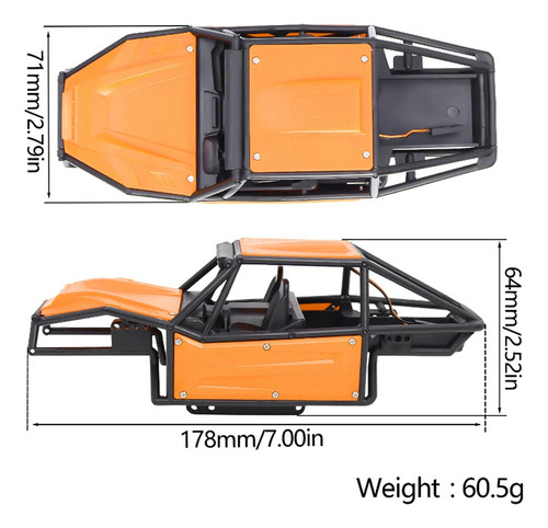 Kit De Chasis De Carrocería O3rc Para Trx4m Rc Crawler Up 1/