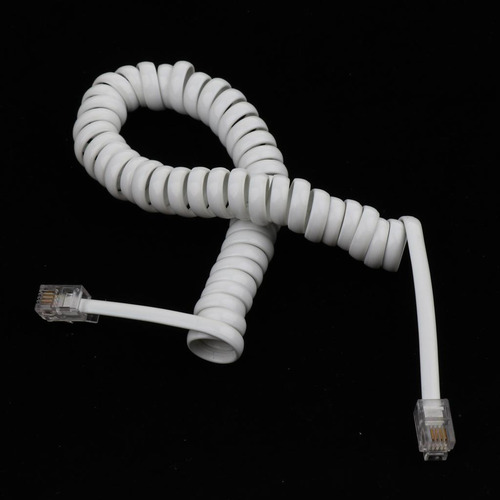 Cable De Línea 4p4c (5 Pies Desenrollado / 1 Pie Enrollado)