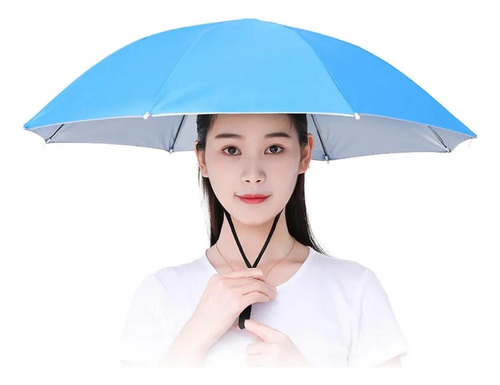 Sombrero De Paraguas Para Lluvia, Sombrero Plegable Para Aca