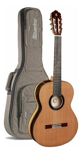Guitarra Clásica Alhambra 6 Ébano Blanco C/funda