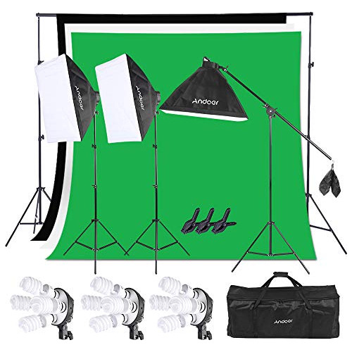 Kit De Iluminación Softbox Estudio De Fotografía Sist...