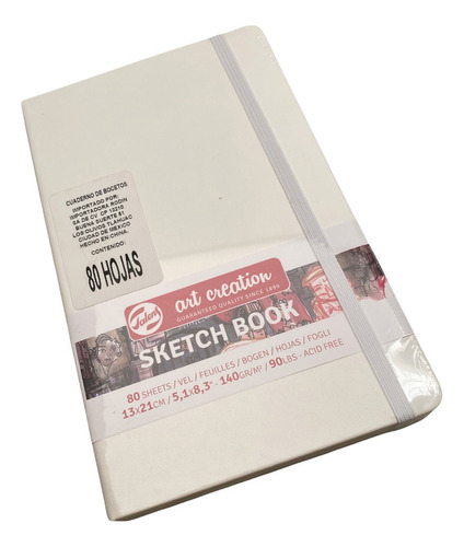 Sketch Book Dibujo Pasta De Color 80h 140gr 13x21cm Color Blanco