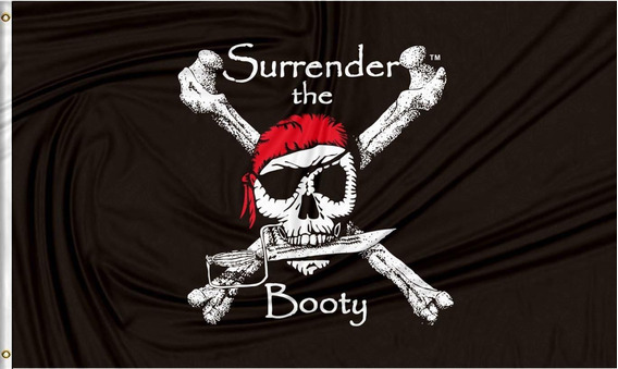 3x5 Pies Bandera de Roger Jolly 19,7 Pies Banderines Piratas y 10 Banderines de Pirata Pequeños de Mano con Palos para Decoración Whaline Juego de 12 Banderas de Pirata de Calavera de Halloween 