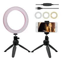 Comprar Aro O Anillo De Luz 8 Pulgadas Con Soportes Selfies Video