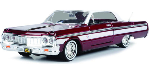 Motormax 79021 - Chevy Impala Lowrider Hard Top Candy Red Me