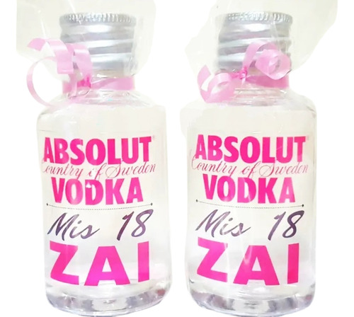 120 Botellitas Miniatura Pet Cristal Souvenirs Personalizado