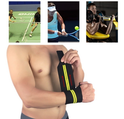 Muñequeras Crossfit Elásticas Ajustables De Compresión Gym