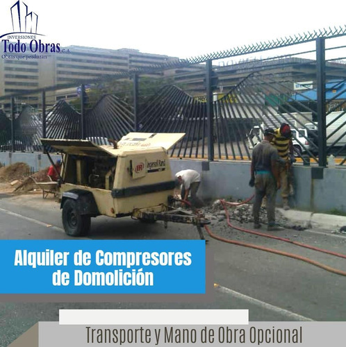 Imagen 2 de 8 de Alquiler De Compresor Y Martillo Neumático P/ Demoliciones