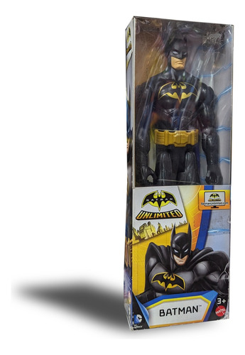 Batman Unlimited Traje Negro Figura 29 Cm Mattel Dc Comics