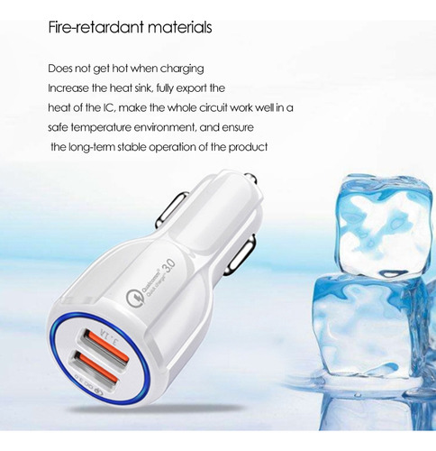 Cargador De Coche Bowling 6a Fast Charge Halo Car Charger Mu
