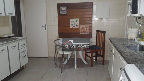 Imagem 9 de 16 de Apartamento Com 3 Dormitórios À Venda, 100 M² Por R$ 430.000,00 - Gonzaga - Santos/sp - Ap2855