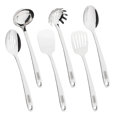 Juego De Utensilios De Cocina Acero Inoxidable 6 Piezas Plat