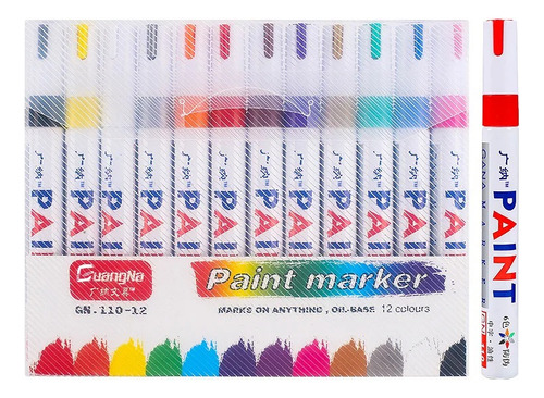 Marcador Paint Multiuso Para Cauchos, Cuero Y Piedra