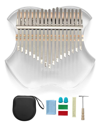 Kalimba De Acrílico Mini Piano De Pulgar 17 Teclas Kal...