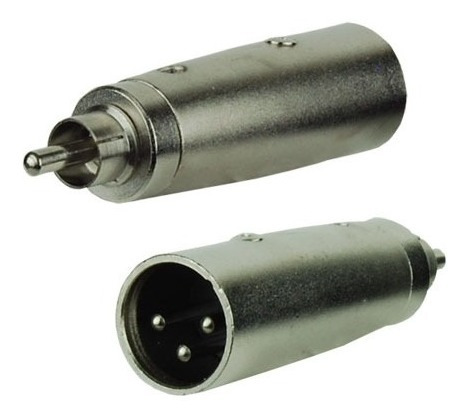 Conector Adaptador Convertidor Rca Macho A Xlr Macho Por 4