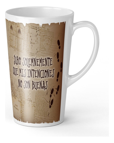 Taza Tazon Mug Mapa Del Merodeador Harry Potter 17 Onzas