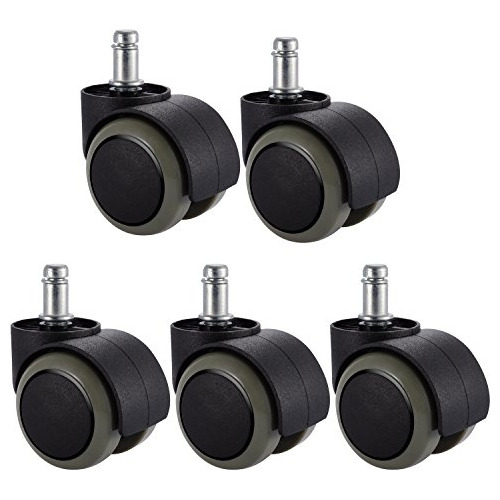 5 Packs Office Chair Casters Wheels With Universal Stan...