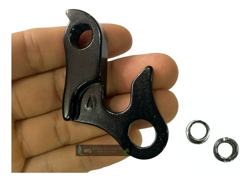 Uña De Tensor Bicicleta Ontrail Alum Negra Con Tornillos